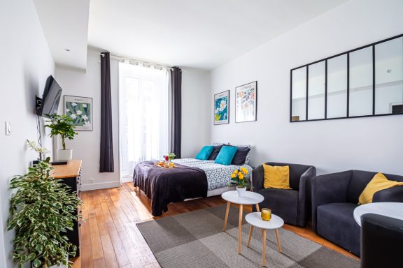 Réalisation de peinture intérieure dans un appartement